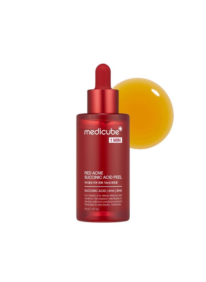 21% Acid Washoff Exfoliant (Aha+Bha+Succinic Acid) Red Line'S 1 Minute Peeling Solution For Acneprone Skin Nonirritating But Effective Korean Skincare (1.41Fl.Oz.)