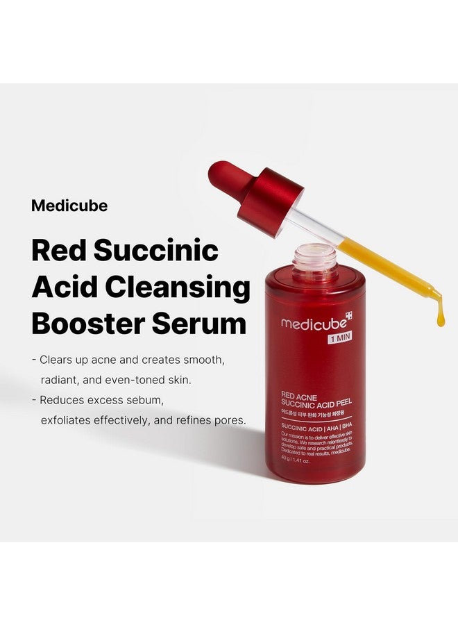 21% Acid Washoff Exfoliant (Aha+Bha+Succinic Acid) Red Line'S 1 Minute Peeling Solution For Acneprone Skin Nonirritating But Effective Korean Skincare (1.41Fl.Oz.)