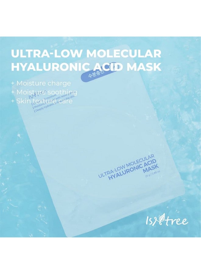 Ultralow Molecular Hyaluronic Acid Mask 10Ea 12 Layers Of Moisture Moisturizing Sheet Deeply Hydrates And Relieves The Skin