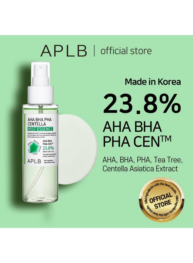 Aha Bha Pha Centella Mist Essence Aha Bha Pha Cen™ 23.8% 3.55 Fl.Oz/Korean Skincare Exfoliant Replenishing Moisture Revitalize For Gentle And Improve Skin Texture