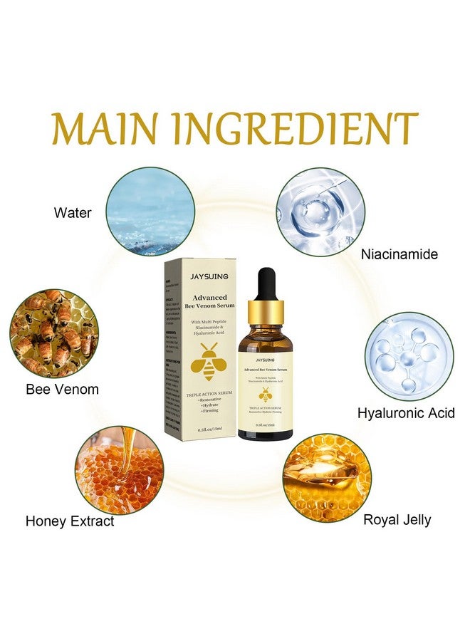 Advanced Bee Venom Serum Antiaging Facial Serum Face Serum To Help Refine Fine Lines & Wrinkles Hydrating Serum