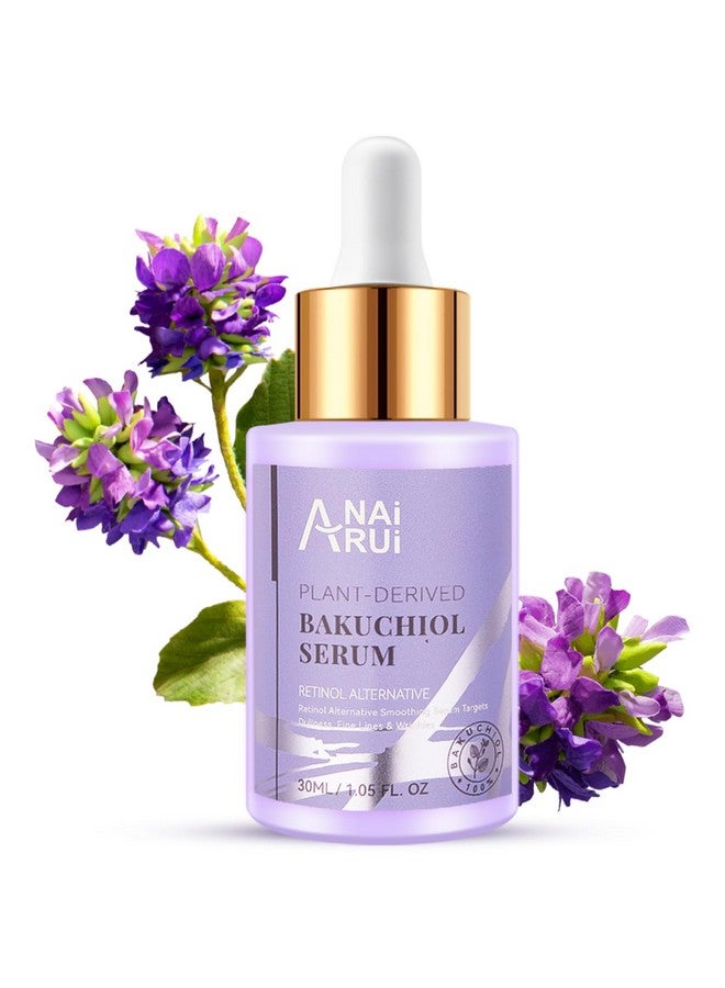 Bakuchiol Face Serum For Face Bakuchiol Retinol Alternative Serumsmoothing Face Serum With Hyaluronic Acid & Peptide Sensitive Skin Serum Anti Aging & Wrinkle Serum 1Fl.Oz