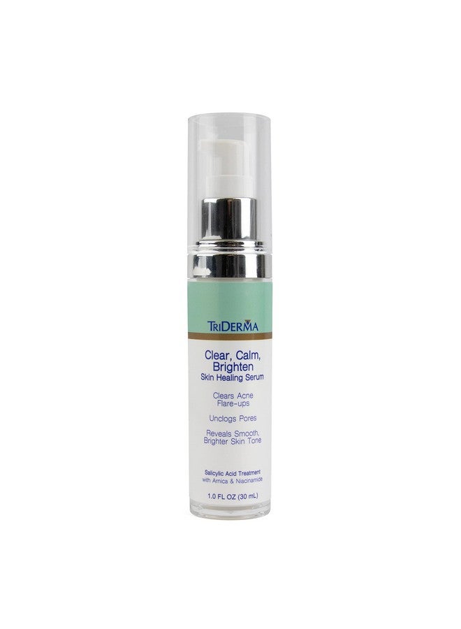 Clear Calm Brighten Skin Serum With 2% Salicylic Acid And Niacinamide Reveals Smoother Brighter More Even Skin Clears Acne Blemishes Blackheads And Unclogs Pores 1 Oz