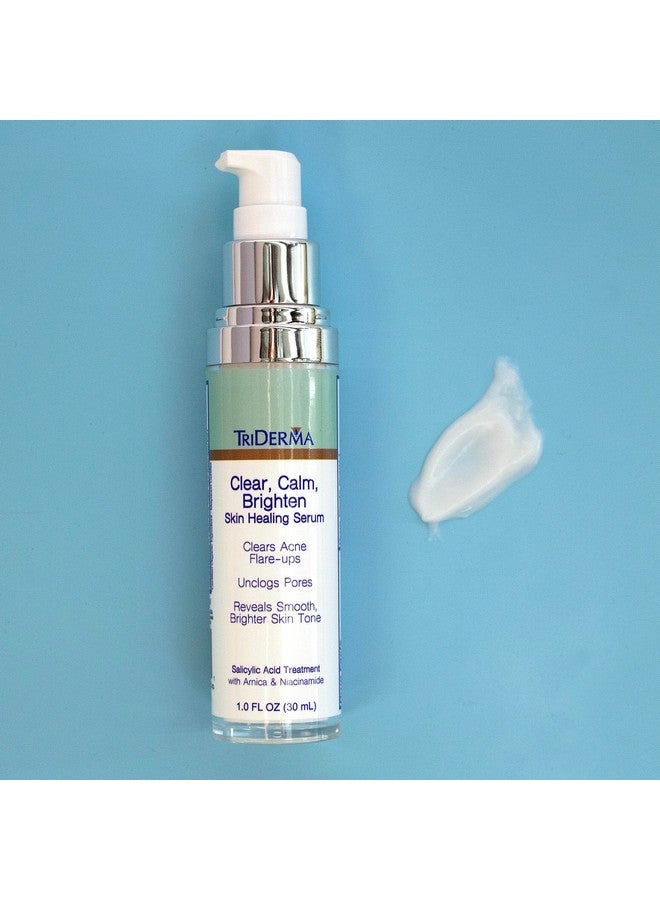 Clear Calm Brighten Skin Serum With 2% Salicylic Acid And Niacinamide Reveals Smoother Brighter More Even Skin Clears Acne Blemishes Blackheads And Unclogs Pores 1 Oz