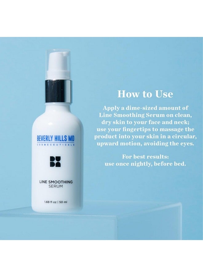 Line Smoothing Serum Reduce Deep Wrinkles & Smooth Skin Antiaging Serum For Firming And Hydrating Face Correct Fine Lines W/Antioxidants Peptides Ginkgo Bilboa Extract & Aloe