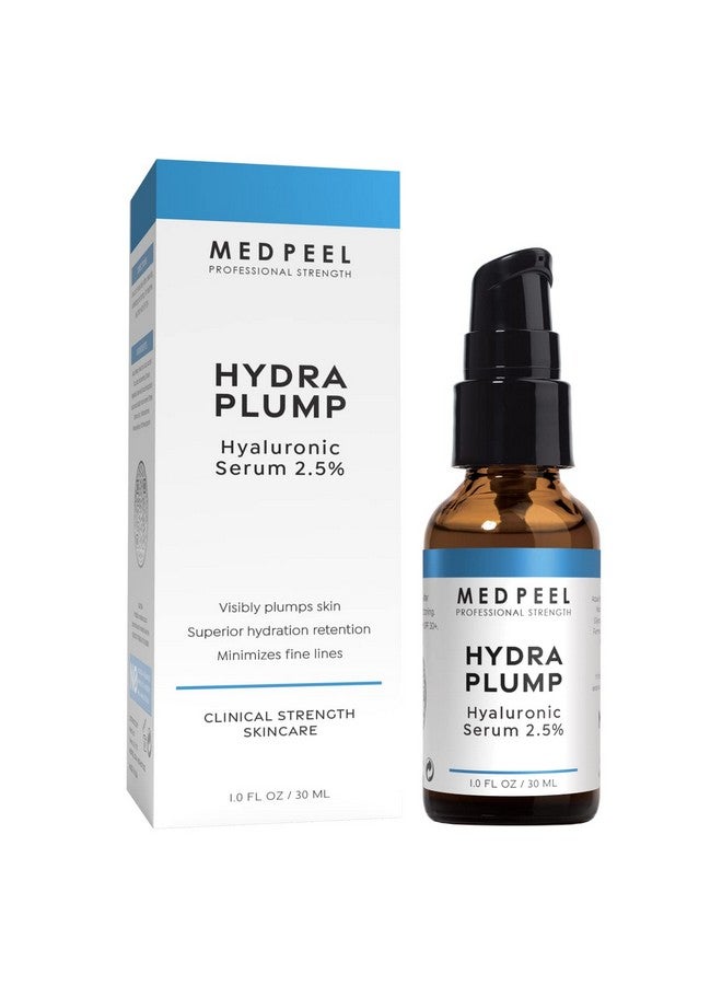 Hydraplump Hyaluronic Acid Serum 2.5% Lightweight Face Serum Deep Hydration For Aging Dry Skin And Healthy Glow 1.0 Fl Oz
