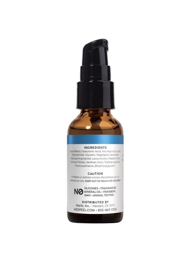 Hydraplump Hyaluronic Acid Serum 2.5% Lightweight Face Serum Deep Hydration For Aging Dry Skin And Healthy Glow 1.0 Fl Oz