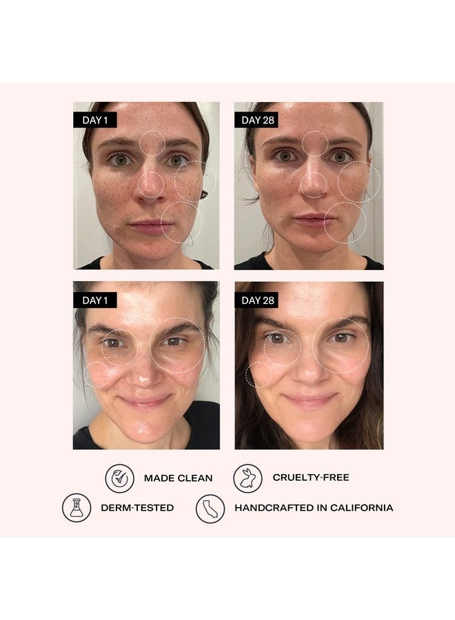 Brightening Vitamin C & Hyaluronic Facial Serum Antiaging Facial Serum Targets Loss Of Firmness & Dark Spots Squalane Vitamin E & Neroli Floral Water For Smooth Skin 1 Fl Oz