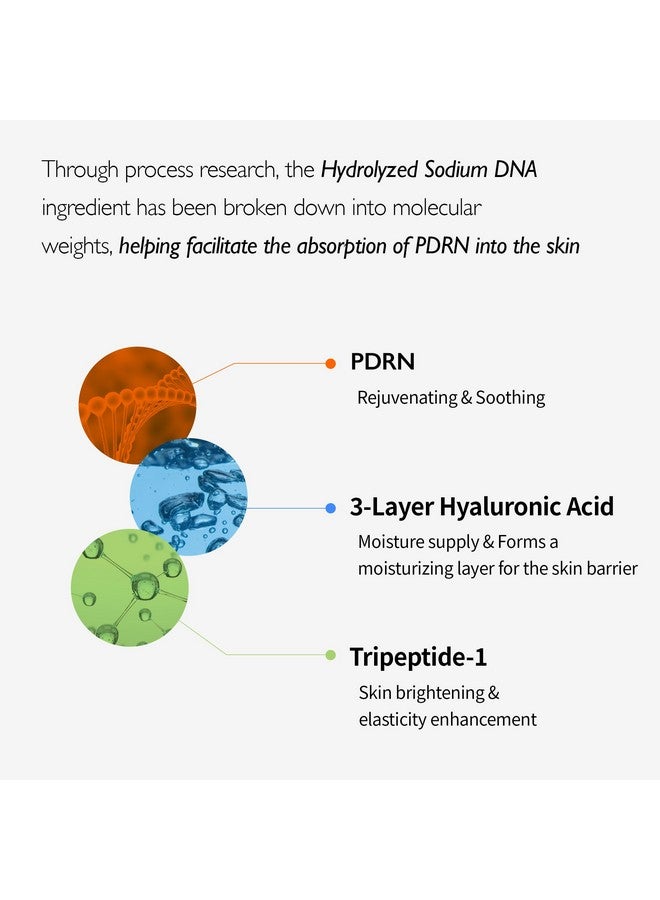 Pdrn Vita Toning Ampoule Lightweight Brightening & Toning Ampoule With Vitamin B C E Pdrn Serum For Blemishes Dark Spots Fine Lines And Rough Skin Texture 1.01 Fl Oz