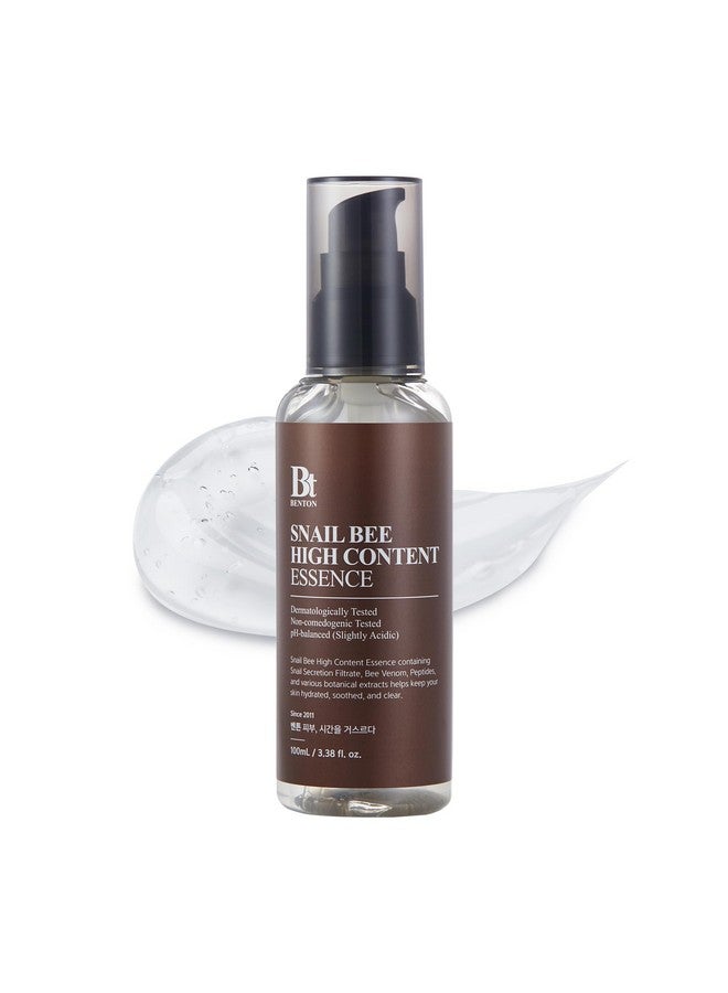 Snail Bee High Content Essence 100Ml (3.38 Fl Oz.) Snail Mucin Essence With Niacinamide & Bee Venom Korean Skin Care Face Moisturizer For Women & Men With Combination Oily Skin