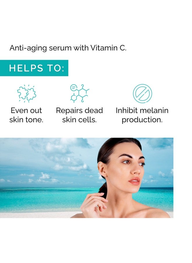 Dead Sea Minerals And Vitamin C Serum For Face Skin Tone Correcting Dark Spot Corrector Antioxidant Hydrating Anti Aging Facial Serum For Glowing Skin 2 Fl Oz