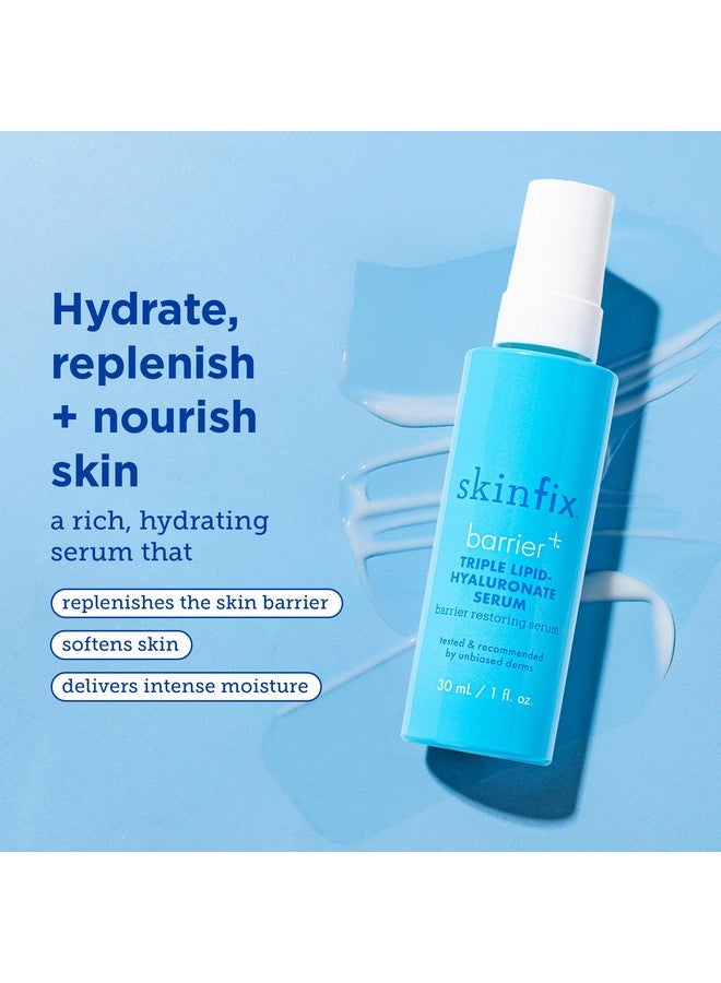 Barrier+ Triple Lipidhyaluronate Serum Hydrating Serum That Delivers A Surge Of Moisture To Hydrate Replenish & Nourish Skin 1 Fl Oz