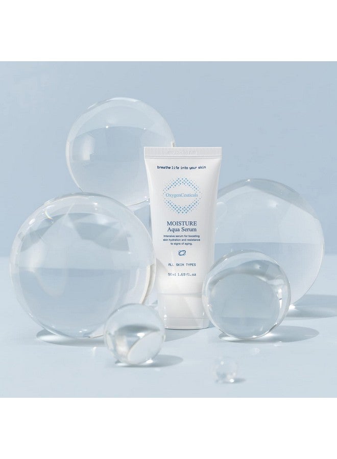 Moisture Aqua Serum Ultra Intensive Hydrating Gel Serum For Dry Flaky Skin 1.69 Ounces (50Ml)