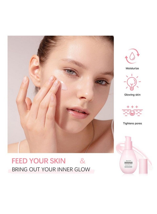 Watermelon Niacinamide Moisturize Serum For Face Skin Care Hydrating & Brighten With Hyaluronic Acid Glycerin And Vitamin E Lightweight Facial Serum & Priming Liquid Highlighter(75Ml)
