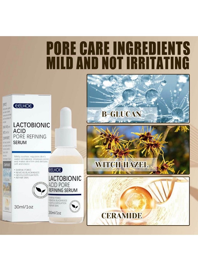 Lactobionic Acid Pore Refining Serumminimize Pores Serum Gentle Formula Clean Pore Shrink Pore Firming Skin Reduce Fine Lines Facial Liquid For All Skin