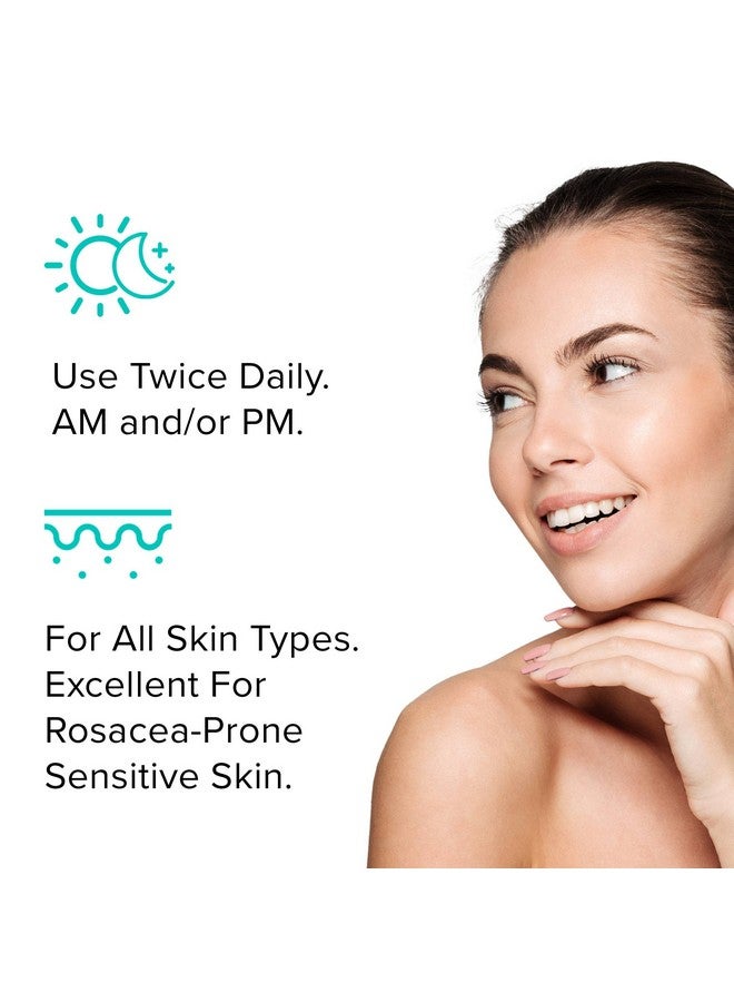 Take It Easy Calming Face Serum Natural Plantbased Antiredness Treatment For Sensitive Skin & Rosacea (1 Fl Oz)