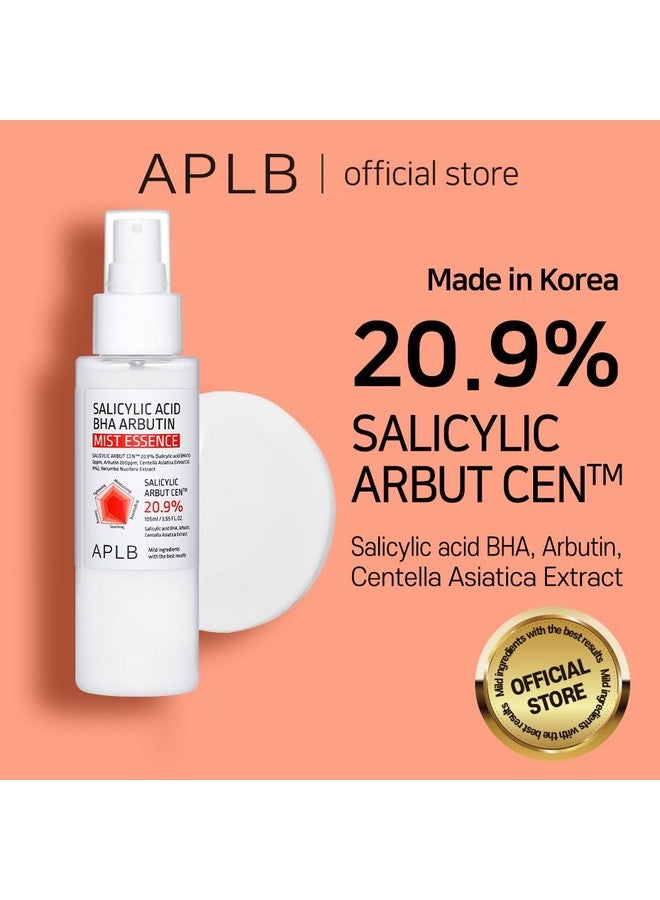 Salicylic Acid Bha Arbutin Mist Essence Salicylic Arbut Cen™ 20.9% 3.55 Fl.Oz/Korean Skincare Replenishing Moisture Revitalize For Gentle And Improve Skin Texture Through Salicyclic