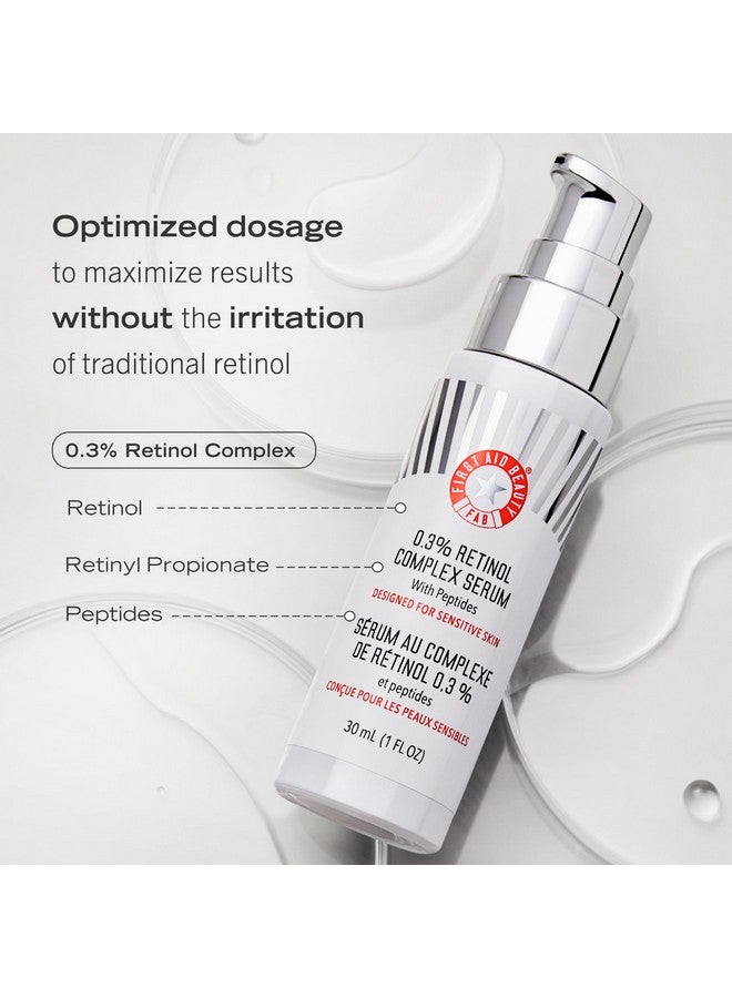 0.3% Retinol Complex Serum With Peptides Improves Look Of Lines And Wrinkles With Less Irritation Than Traditional Retinol 1 Oz.