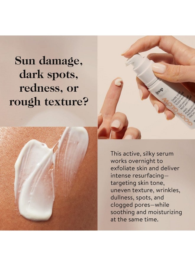 Beauty Sleep Milk Serum Face Exfoliator & Moisturizer To Smooth Uneven Texture Wrinkles & Pores Glycolic Acid & Hyaluronic Serum Dark Spot Corrector Paraben & Silicone Free 1 Fl Oz