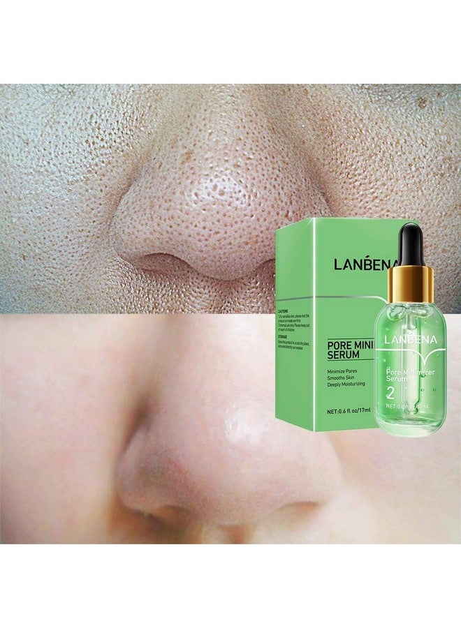 Pore Minimizer Serum Pores Shrinking Serum For Face Oil Control Firming Tightening Pores Vegan Moisture After Blackhead Remover Centella Asiatica Hamamelis Virginiana 0.6 Fl.Oz