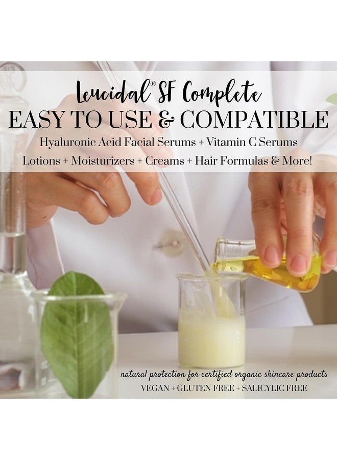 Leucidal® Sf Complete Salicylic Free Natural Protection Lactobacillus For Diy Antiaging Vitamin C Hyaluronic Acid Facial Serums Cosmetics Skin Perfection 4 Oz