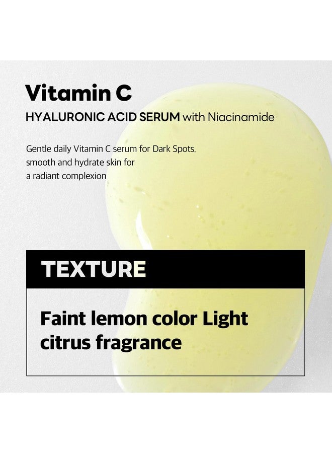 Vitamin C Brightening Serum (1.35 Fl Oz 1 Pack) Tonetextureglow Care Manage Skin With Vitamin C Niacinamide Hyaluronic Acid