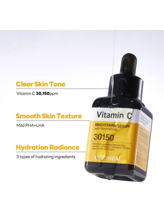 Vitamin C Brightening Serum (1.35 Fl Oz 1 Pack) Tonetextureglow Care Manage Skin With Vitamin C Niacinamide Hyaluronic Acid