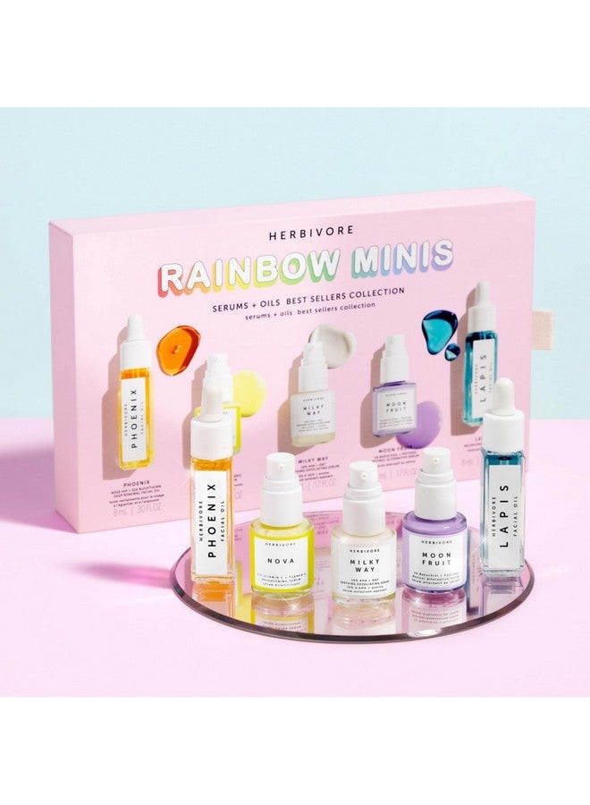 Rainbow Minis Set (Serums + Oils Best Sellers Collection) Plantbased Vegan Crueltyfree