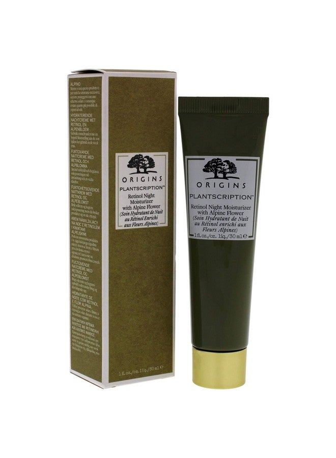 Plantscription Retinol Night Moisturizer With Alpine Flower Unisex Moisturizer 1 Oz