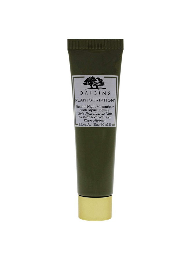 Plantscription Retinol Night Moisturizer With Alpine Flower Unisex Moisturizer 1 Oz