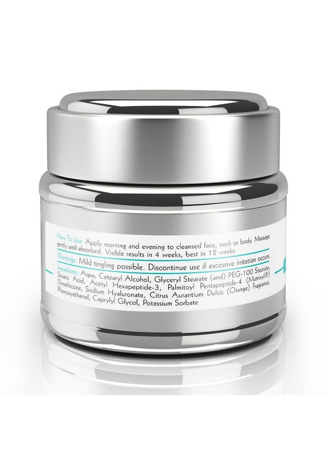Anavita Moisturizing Anti Wrinkle Anti Aging Cream W/Peptide & Hyaluronic Acid Day Night Facial Fine Lines Wrinkles Elasticity Skin Tone Face Neck Decollete Moisturizer For Women Men 1.7 Fl Oz