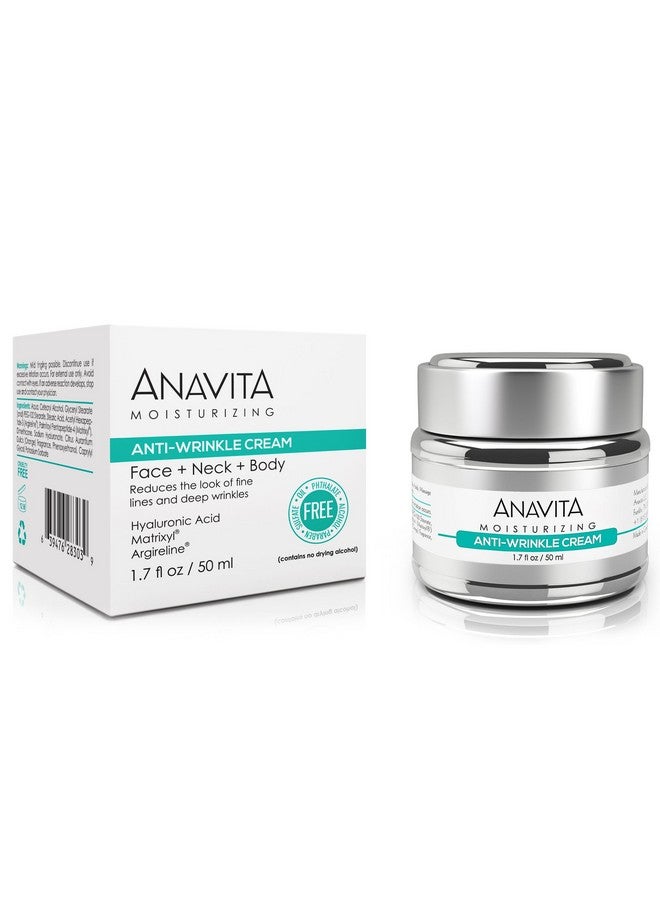 Anavita Moisturizing Anti Wrinkle Anti Aging Cream W/Peptide & Hyaluronic Acid Day Night Facial Fine Lines Wrinkles Elasticity Skin Tone Face Neck Decollete Moisturizer For Women Men 1.7 Fl Oz