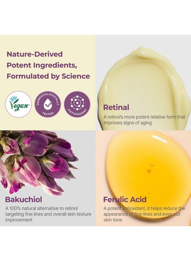 Retinol Bakuchiol Night Cream 1 Fl Oz Korean Retinal Face Cream To Firm Skin Reduce Wrinkles Fine Lines Signs Of Aging Antiaging Smoothing Korean Skincare