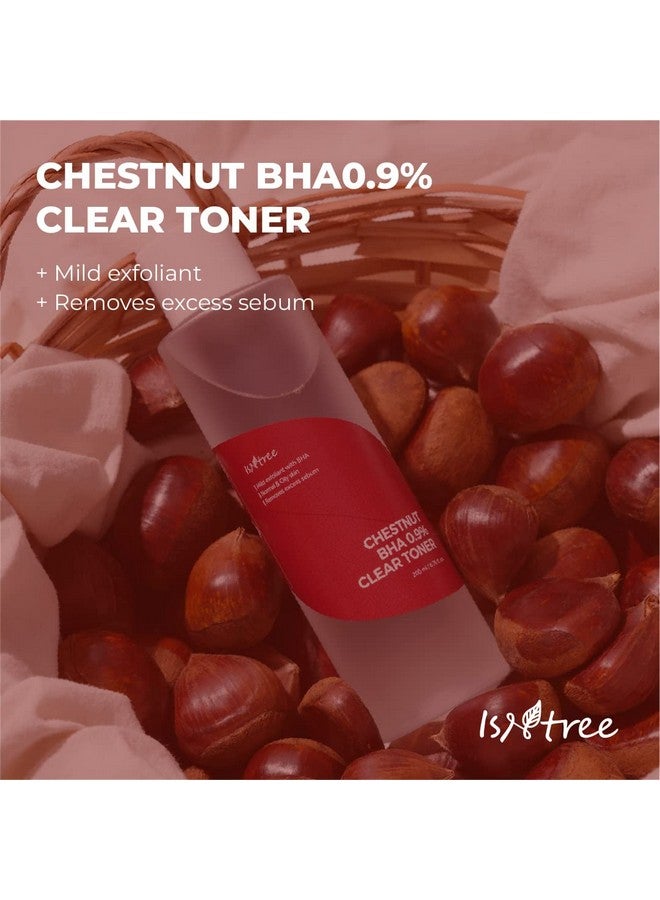 Chestnut Bha 0.9% Clear Toner 200Ml 6.76 Fl.Oz Mild Exfoliant With Bha Normal And Oily Skin Helps To Remove Excess Sebum