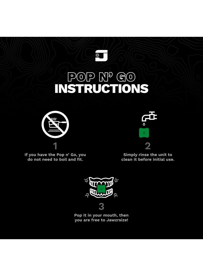 Pop N Go And Custom Fit Jaw Enhancer Bundles Jaw Face And Neck Exerciser And Toner