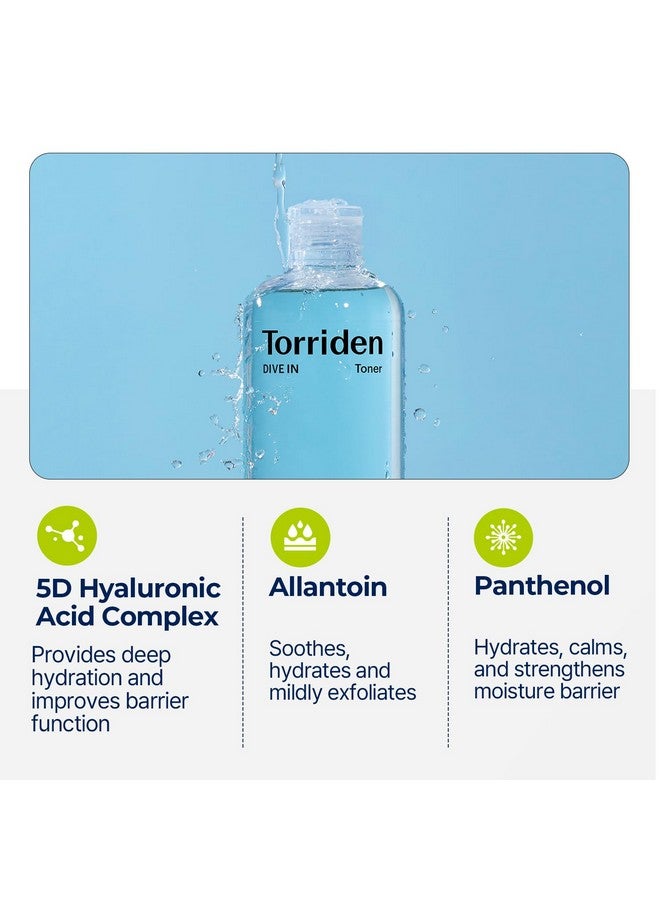 Divein Lowmolecular Hyaluronic Acid Toner 10.14 Fl Oz Low Ph Facial Toning Water That Hydrates And Moisturizes Sensitive Dehydrated Oily Skin Vegan Korean Skin Care