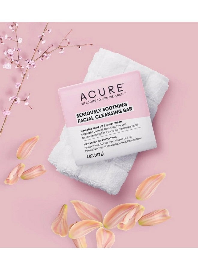 Seriously Soothing Facial Cleansing Bar With Camellia Seed Oil And Watermelon Seed Oil 4 Oz