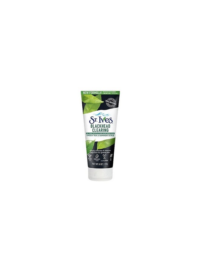 Blackhead Clearing Face Scrub Green Tea 6 Oz(Pack Of 8)