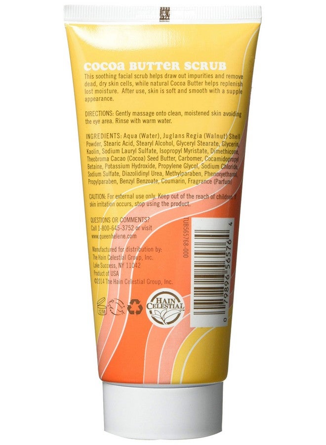 Soothing Cocoa Butter Natural Facial Scrub 6 Ounce Tube