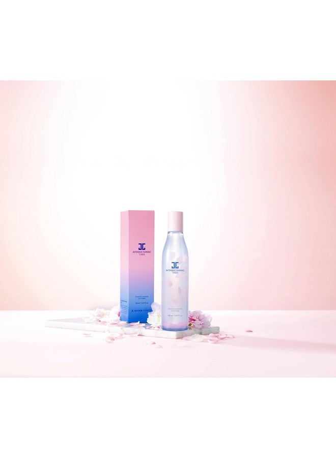 Jayjun Intensive Shining Toner 5.07 Fl. Oz. (150Ml) Hydrating Facial Toner With Cherry Blossom & Baobab For Smoother Skin