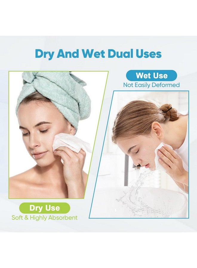 Aldea Disposable Face Towels600Ct Biodegradable Clean Facial Towels Clean Facial Wipes For Sensitive Skin Face Towelettes For Makeup Removing Facial Cleansing Travel Gift Dry Wipes Face Cloths