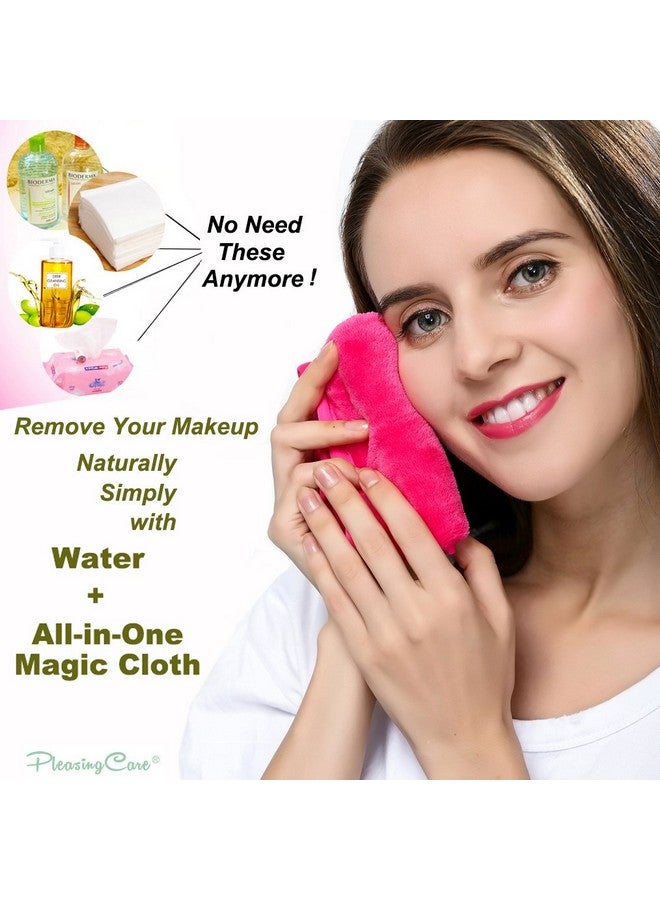 Makeup Remover Cloth Clean Towel Reusable Facial Cleansing Towel Chemical Free Remove Makeup Instantly With Just Water Moneyback Satisfaction Guaranty (1 Blue)
