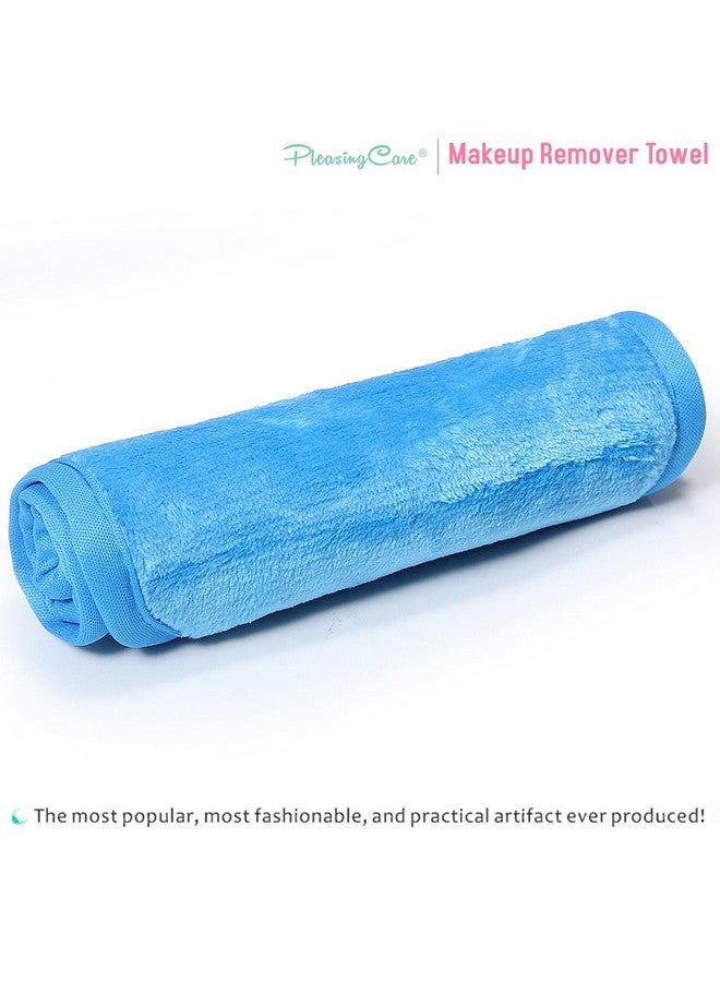Makeup Remover Cloth Clean Towel Reusable Facial Cleansing Towel Chemical Free Remove Makeup Instantly With Just Water Moneyback Satisfaction Guaranty (1 Blue)