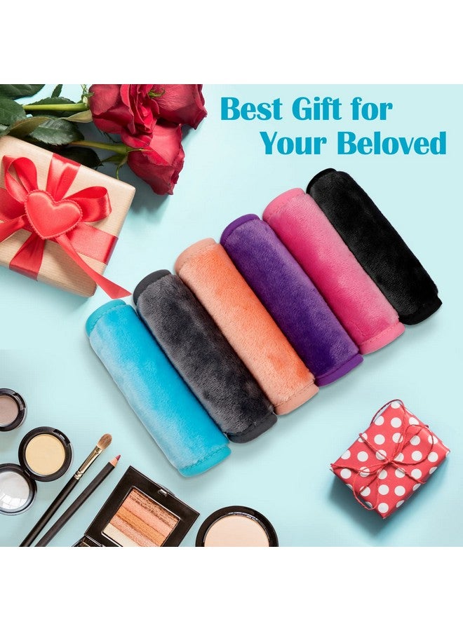 Makeup Remover Cloths 12 Packs Makeup Removal Face Cleansing Cloth Reusable Microfiber Facial Cleansing Towels Remove Instantly Dirt With Just Water 12 X 6 In 6 Colors