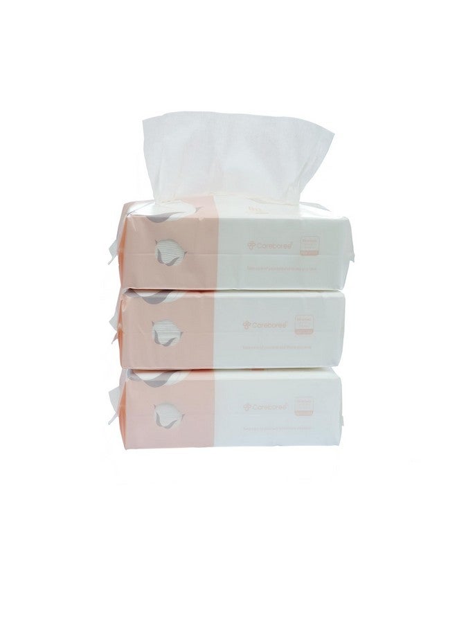 Extra Thick Facial Face Drying Towel Cotton Tissue Disposable Dry Wipes Makeup Removing (3 Pack)
