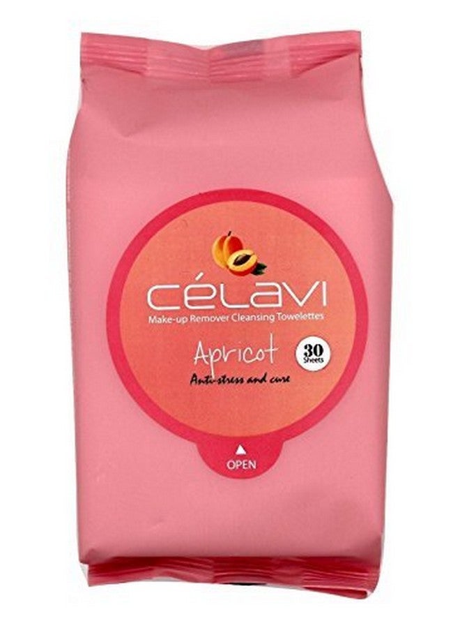 Celavi Makeup Remover Cleansing Wipes Removing Towelettes 2 Packs 60 Sheets (Apricot)