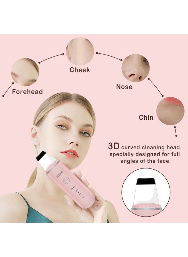 Skin Scrubber Face Spatula Skin Spatula Pore Cleaner Blackhead Remover Tools For Facial Deep Cleansing4 Modes Pink