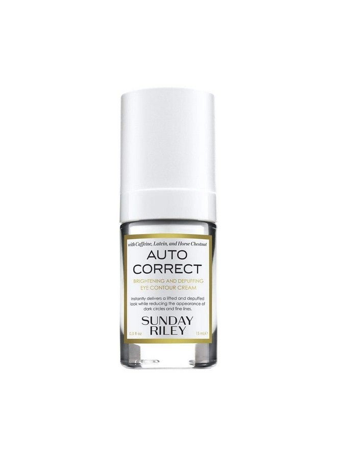 Auto Correct Brightening And Depuffing Caffeine Eye Contour Cream For Dark Circles And Puffiness