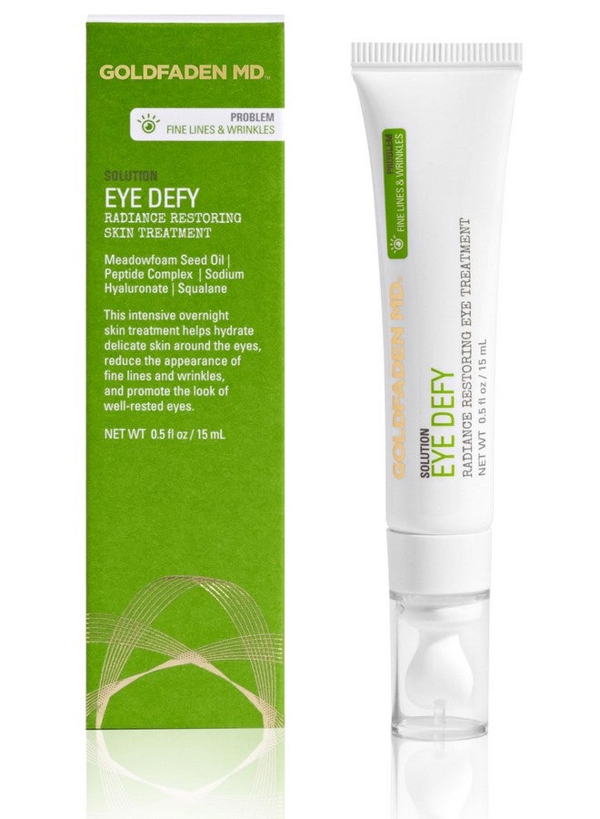 Eye Defy Radiance Restoring Eye Treatment Meadowfoam Seed Oil Peptide Complex Hyaluronic Acid And Squalane Eye Cream