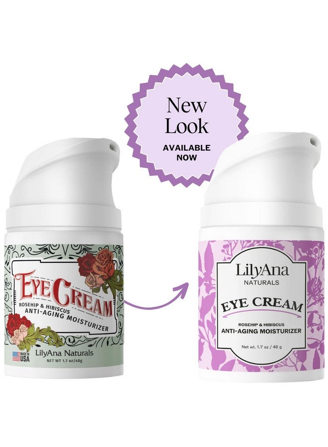 Eye Cream Eye Cream For Dark Circles And Puffiness Under Eye Cream Anti Aging Eye Cream Reduce Fine Lines And Wrinkles (1.7 Ounce (2Pack) Rosehip And Hibiscus (Bottle))